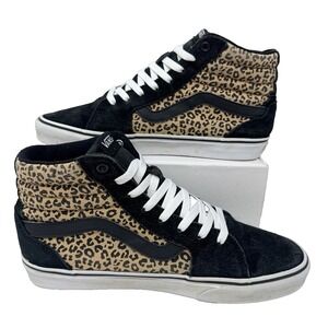 Vans Filmore Hi Womens Size 11 Shoes Cheetah Print 721356 Suede Skateboarding